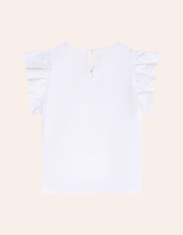 Huxbaby - Reindeer Frill Sleeves Tee Christmas - Babies-Teens