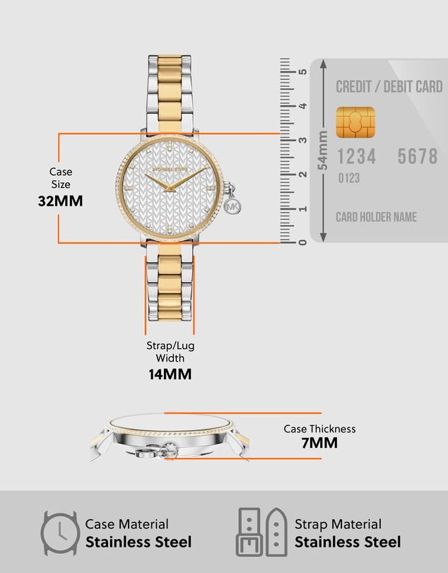Michael Kors - Pyper Two Tone Analogue Watch