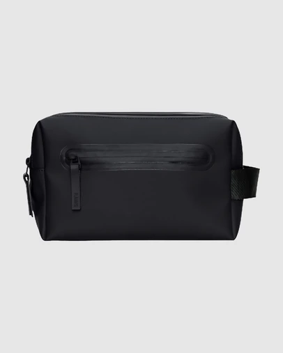 RAINS - 2 Zip Wash Bag Black