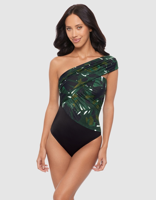 Magicsuit - Palmetto Goddess One Shoulder Tummy Control Swimsuit