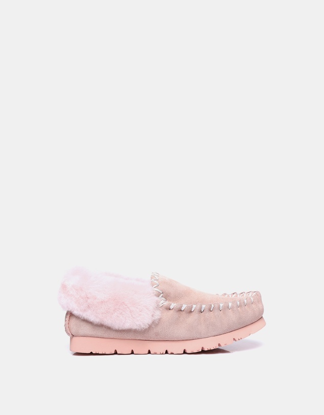 EVERAU - Australian Shepherd Ugg Popo Moccasins Cow Suede Upper Moccasins