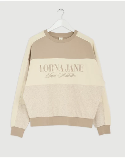 Revibe - Repaired Lorna Jane Lorna Luxe Panelled Sweat - AU 8