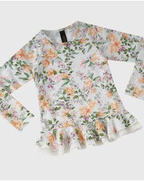 Aqua Blu Kids - Honeysuckle Long Sleeve Rash Vest Set - Kids