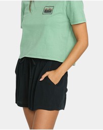 Volcom - Womens Stone Shine Elastic Waist Shorts