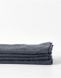 Aura Home - Vintage Pure Linen Napkin Set of 4