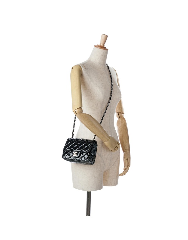 Pre-Loved by Azura Reborn - Pre-Loved Mini Square Classic Patent Single Flap