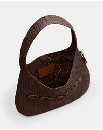 Coach - Refined Weave Straw Brooklyn Shoulder Bag 34