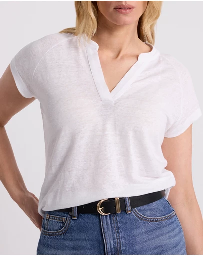 David Lawrence - Erika Linen Jersey Top