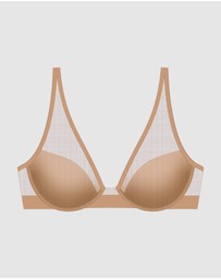 Natori - True Zen Lightly-Padded Mesh Plunge T-Shirt Bra