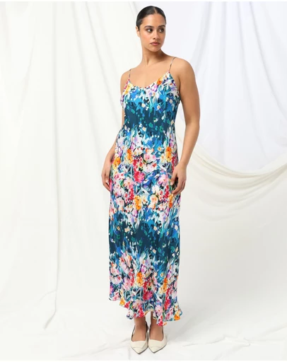 KACHEL - Melody Slip Maxi Dress