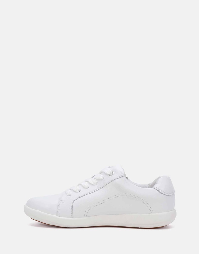 Clarks - Burrow White-White Sole
