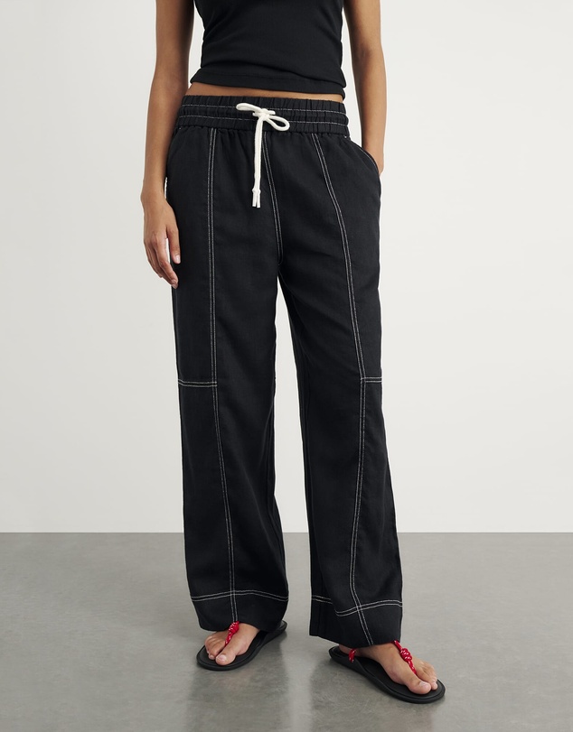 Jag - Sabine Linen Relaxed Leg Pant