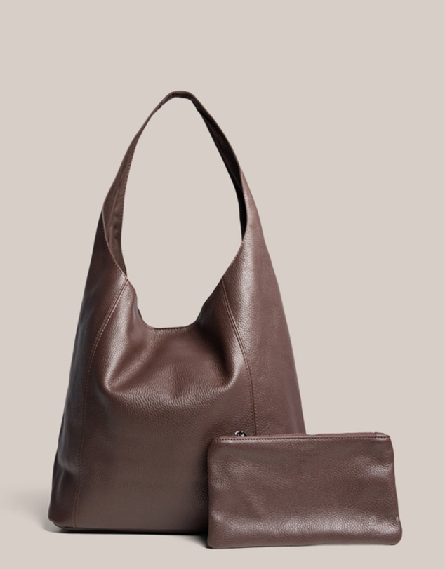 VESTIRSI - Scarlett 2.0 Dark Chocolate Leather Hobo