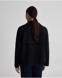 Oxford - Daisy Wool Crop Trench Jacket