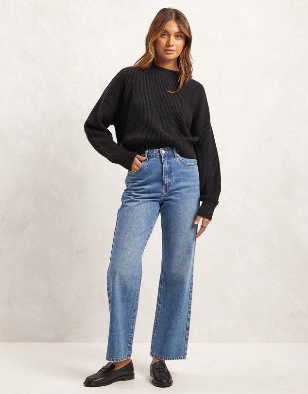 AERE - Cotton Cashmere Blend Relaxed Jumper