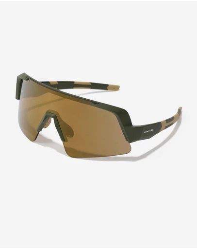 Hawkers Co - HAWKERS Nexus - Military Green Gold Sunglasses for Men and Women