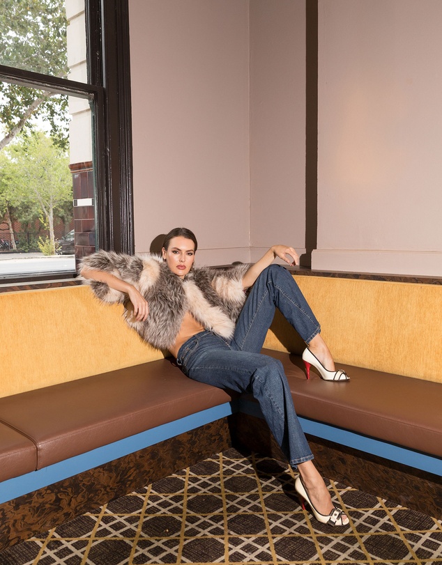 Love and Nostalgia - Little Fur Coat - Stripe