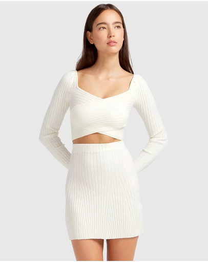 Belle & Bloom - C'est Belle Knit Mini Skirt