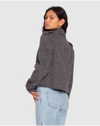 Belle & Bloom - Better Off Military Peacoat - Black/White