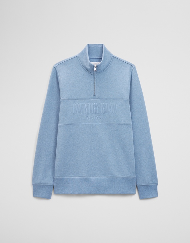 Country Road - Australian Cotton Half Zip Heritage Sweat