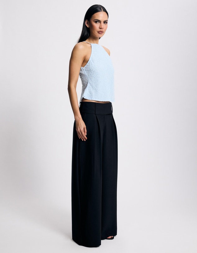 Lover - Indira Beaded Tie Back Top