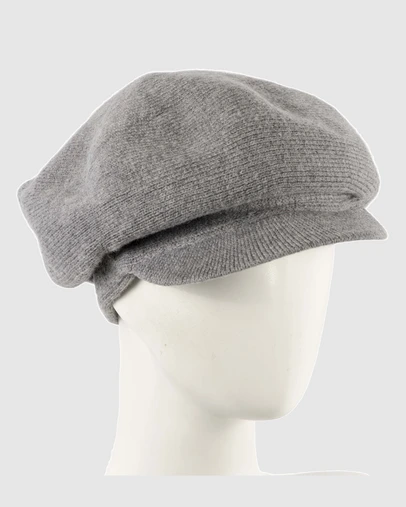Max Alexander - European Made Grey Wool Beret Cap