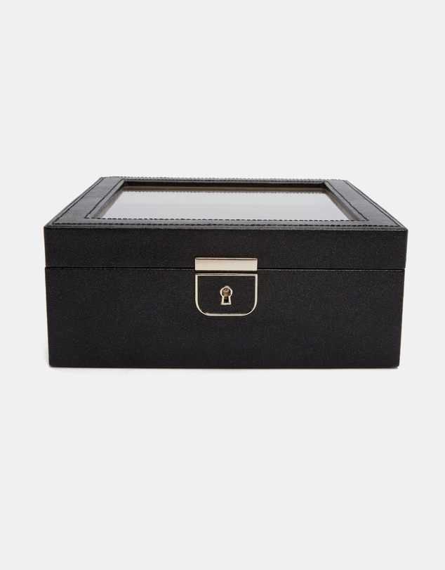 Wolf - Wolf Palermo 6 Pc Watch Box Black Anthracite
