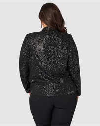 Pink Dusk by Curve Project - All Day & Night Sequin Jacket