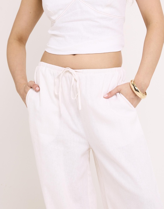 Subtitled - Hideaway Linen Wide Leg Pants