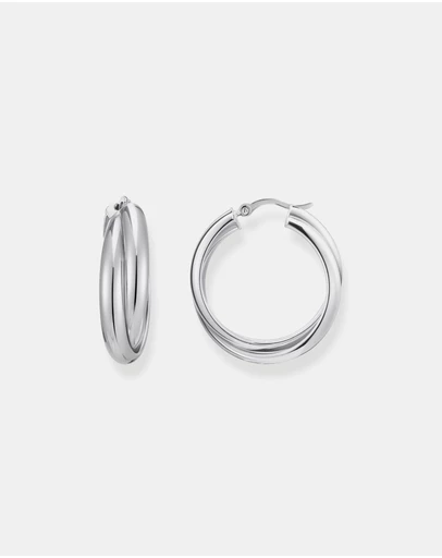THOMAS SABO - Hoop earrings intertwined design silver