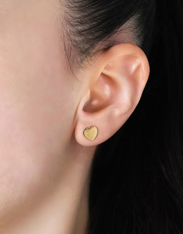 Von Treskow - Von Treskow Flat Heart Studs (8mm)