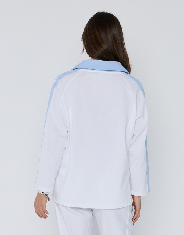 ALEXANDRA - Amour T-Shirt White/Blue
