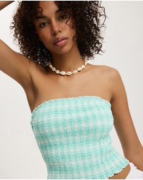 Cotton On - Alina Shirred Tube Top