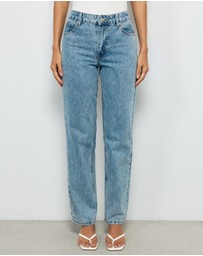 AERE - Mid Rise Slim Leg Jeans