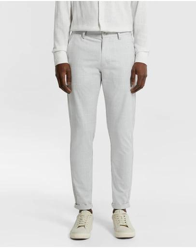 yd. - Terrazzo Check Skinny Chino