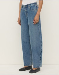 Assembly Label - High Rise Barrel Jeans