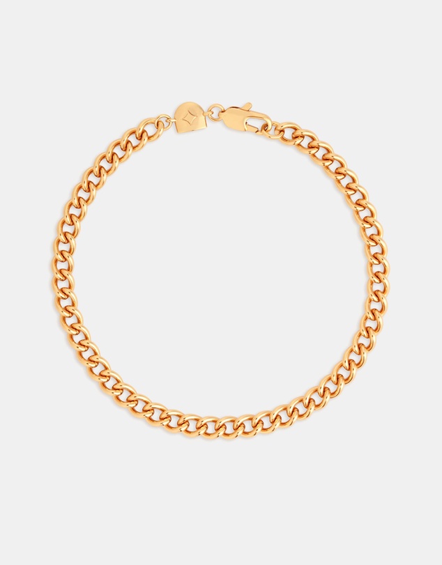 Astrid & Miyu - Bold Curb 18Ct Chain Bracelet