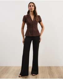 Atmos&Here - Emma Cap Sleeve Blouse