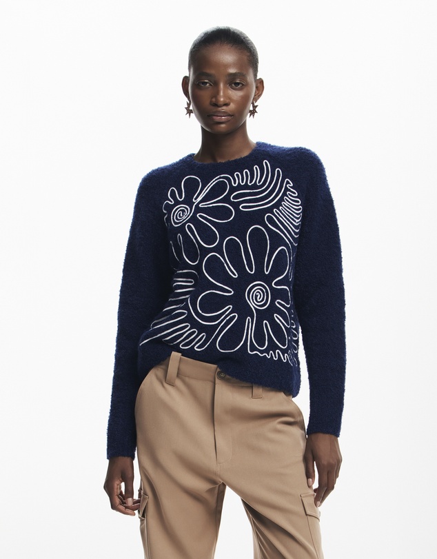 Desigual - Floral print sweater