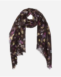Ozwear Connection Uggs - 100% Australian Wool Print Scarf Purple
