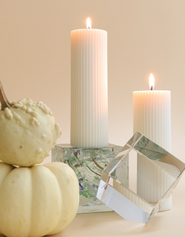 XRJ Celebrations - Pillar White Candle