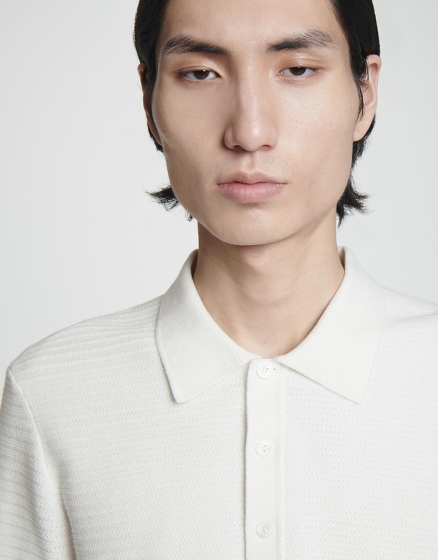 COS - Textured Knitted Cotton Polo Shirt