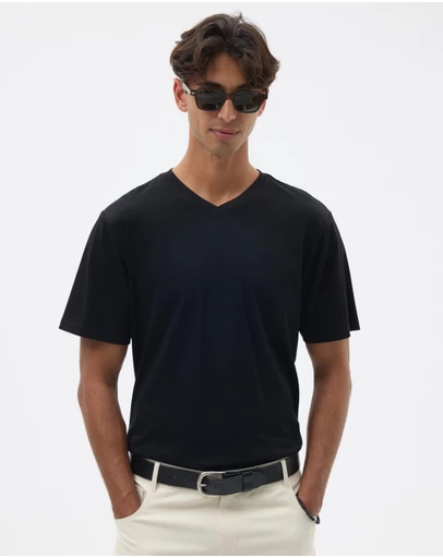 AERE - V-Neck Cotton Tee