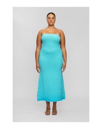 The Wolf Gang - Sunmor Knit Maxi Dress - Aqua