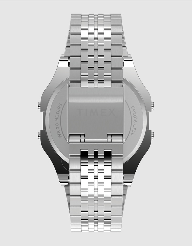TIMEX - TIMEX T-80 34mm Silver-tone case and bracelet