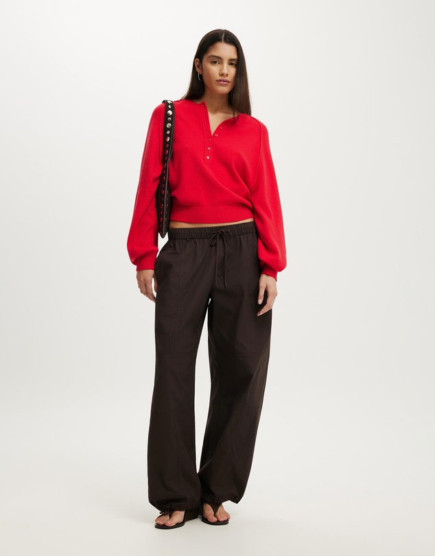 Cotton On - Everfine Oversized Henley Knit