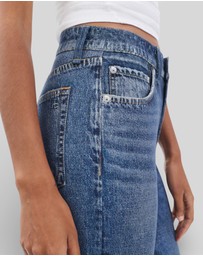 rag & bone - rb Miramar Ponte Harlow Mid Rise Ankle Straight