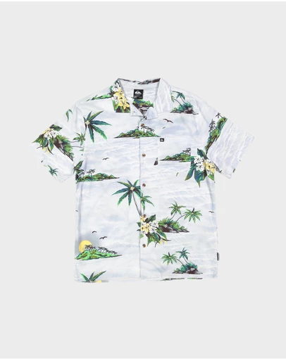 Quiksilver - Mens Beach Club Casual Short Sleeve Shirt