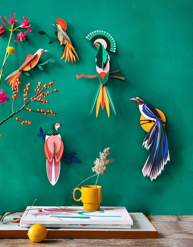Studio Roof  - Wall Art Paradise Birds (B5) Flores