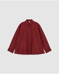 ARKET - Cotton Peplum Blouse